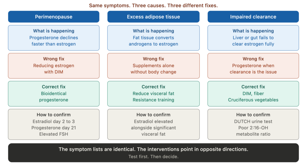 estrogen dominance three mechanisms v2